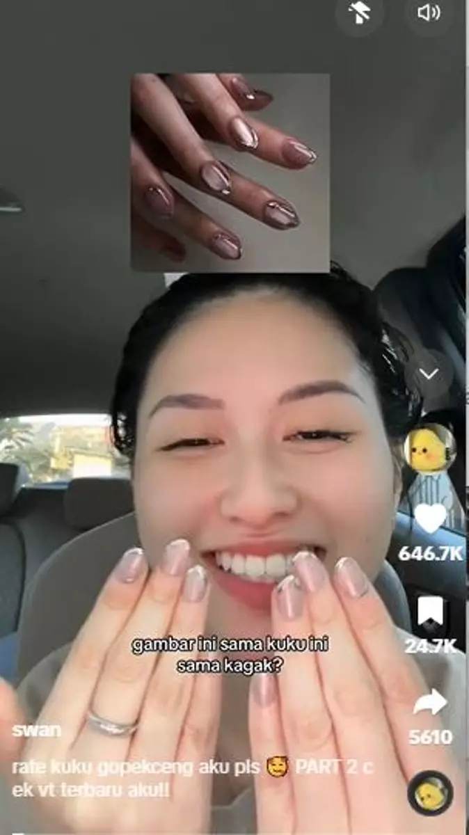 Kisah cewek bayar Rp 500 ribu untuk bikin nail art cat eye gagal TikTok Kisah cewek bayar Rp 500 ribu untuk bikin nail art cat eye gagal TikTok