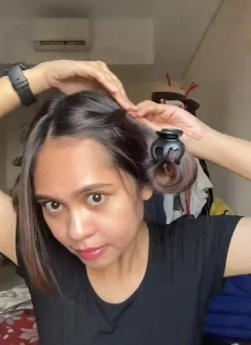 Rahasia rambut tetap badai meski pakai helm TikTok