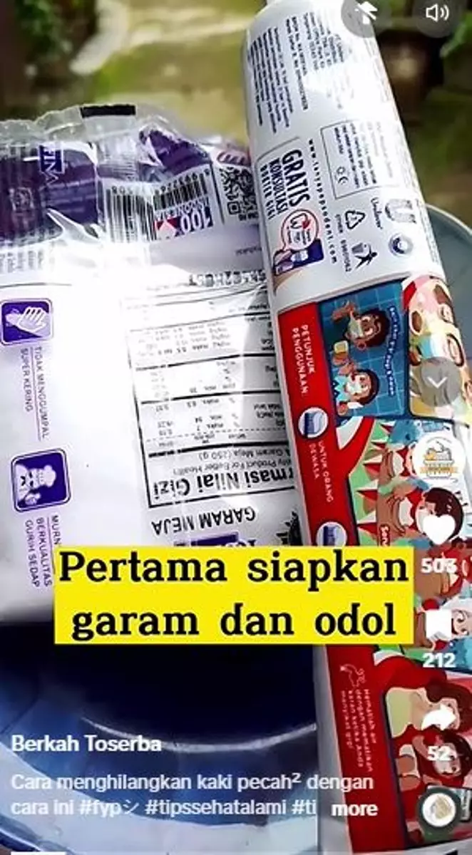 Campuran garam dan produk pembersih bisa atasi kapalan di kaki Berbagai sumber