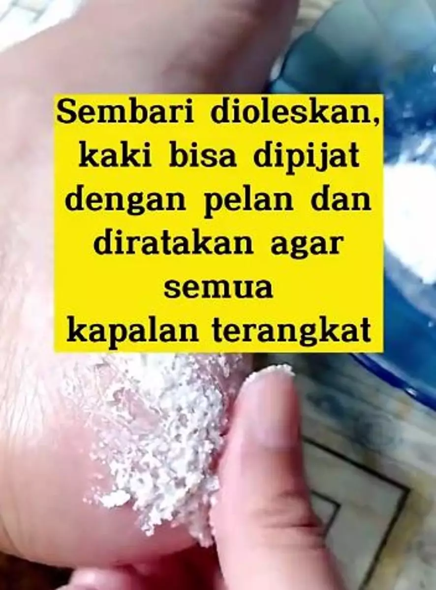 Campuran garam dan produk pembersih bisa atasi kapalan di kaki Berbagai sumber