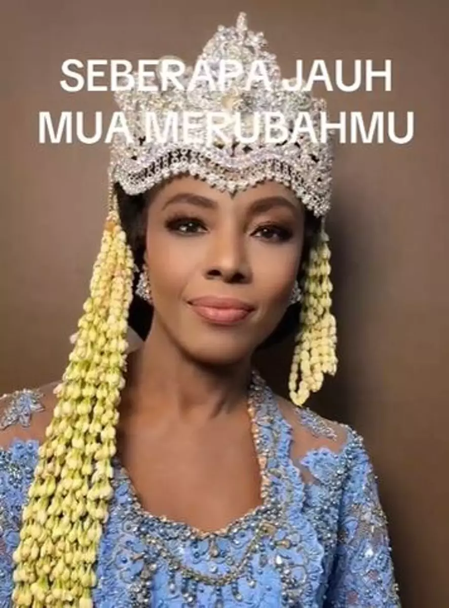 Gadis Afrika berkulit gelap dirias jadi pengantin Sunda TikTok Gadis Afrika berkulit gelap dirias jadi pengantin Sunda TikTok