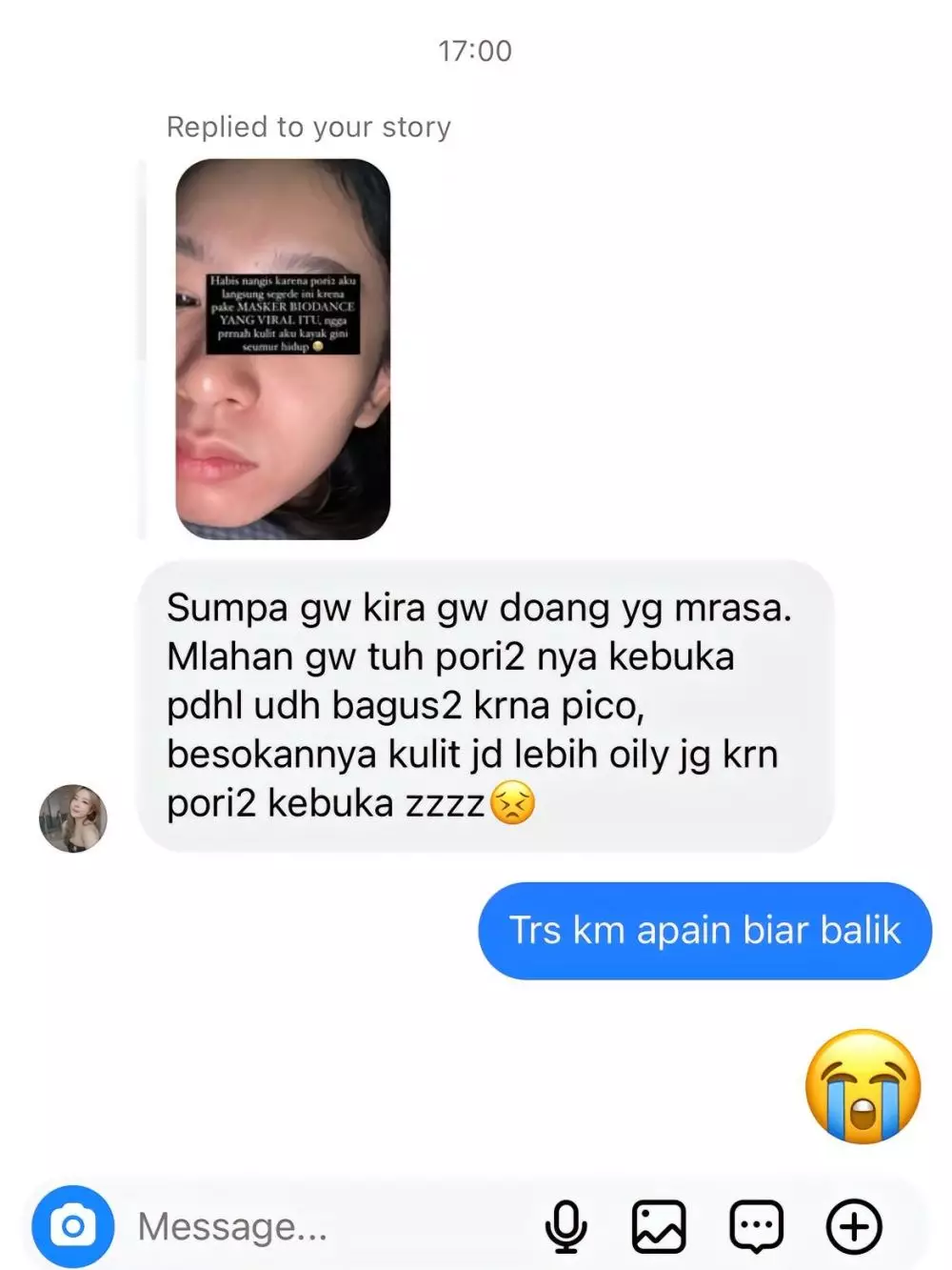 coba pakai masker viral © 2024 TikTok