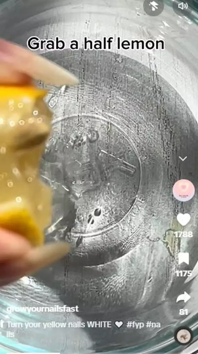 Campuran garam dan 1 bahan dapur bisa bikin kuku kuning jadi putih berkilau TikTok