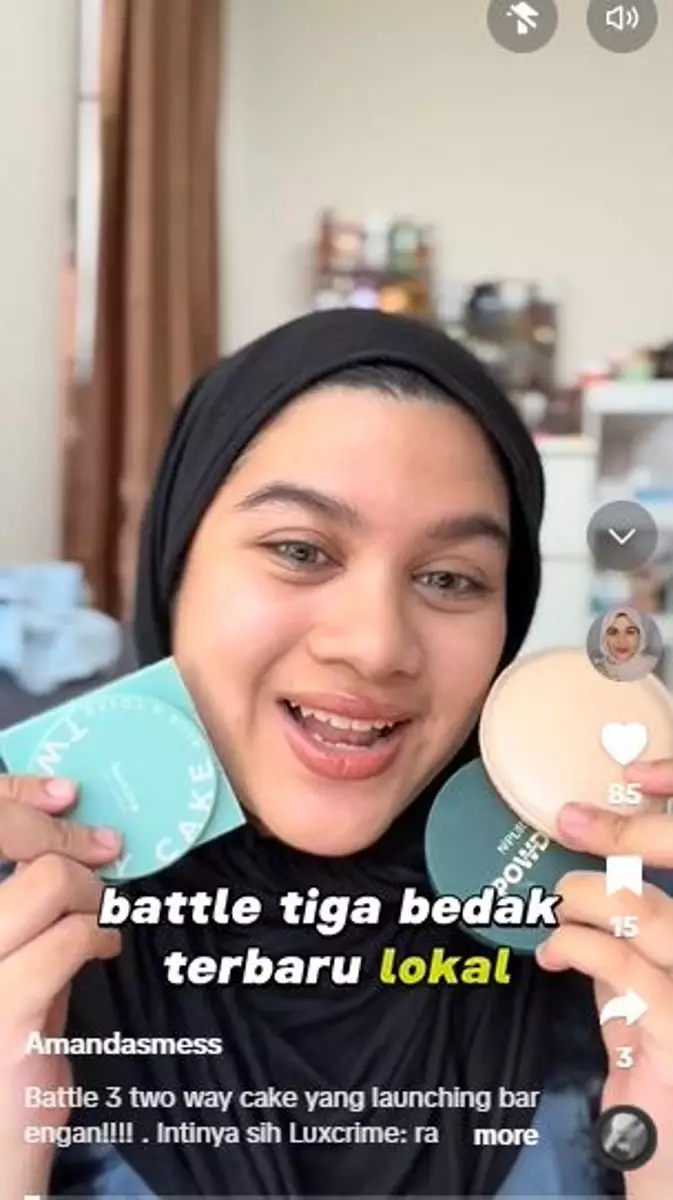 Battle review 3 bedak two way cake lokal yang viral di TikTok TikTok