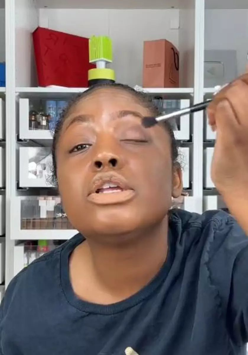 Transformasi makeup cewek Afrika recreate riasan Wonyoung IVE TikTok Transformasi makeup cewek Afrika recreate riasan Wonyoung IVE TikTok