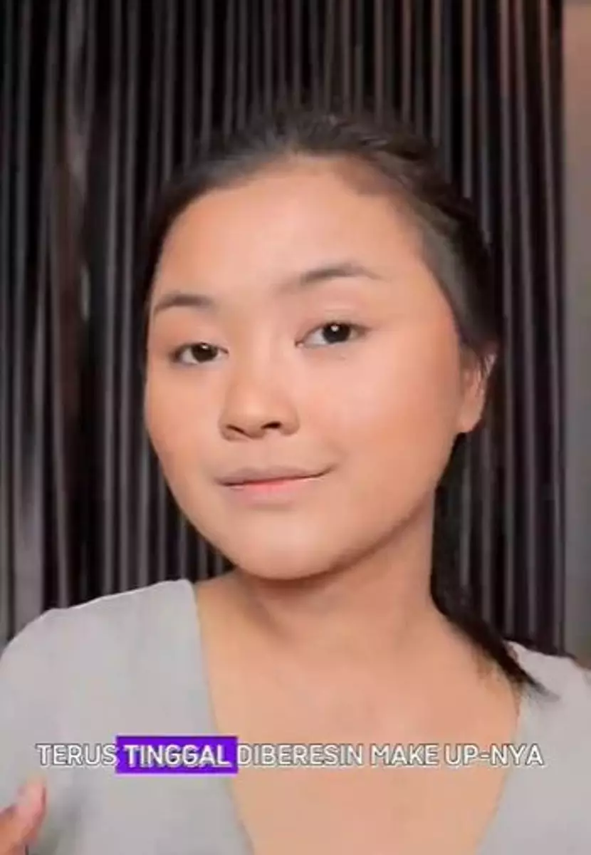 Trik mengakali bedak keputihan bikin wajah antibelang TikTok