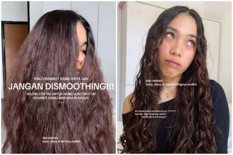 trik styling rambut ngembang ini potret before after bikin pangling TikTok