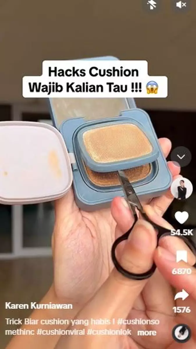 Cushion habis ternyata bisa dipakai lagi cuma dengan 2 langkah simpel TikTok