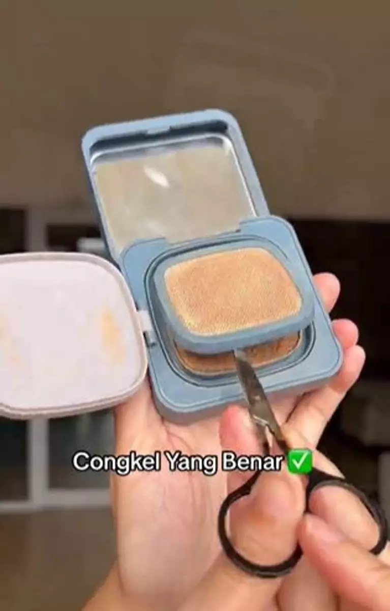 Cushion habis ternyata bisa dipakai lagi cuma dengan 2 langkah simpel TikTok