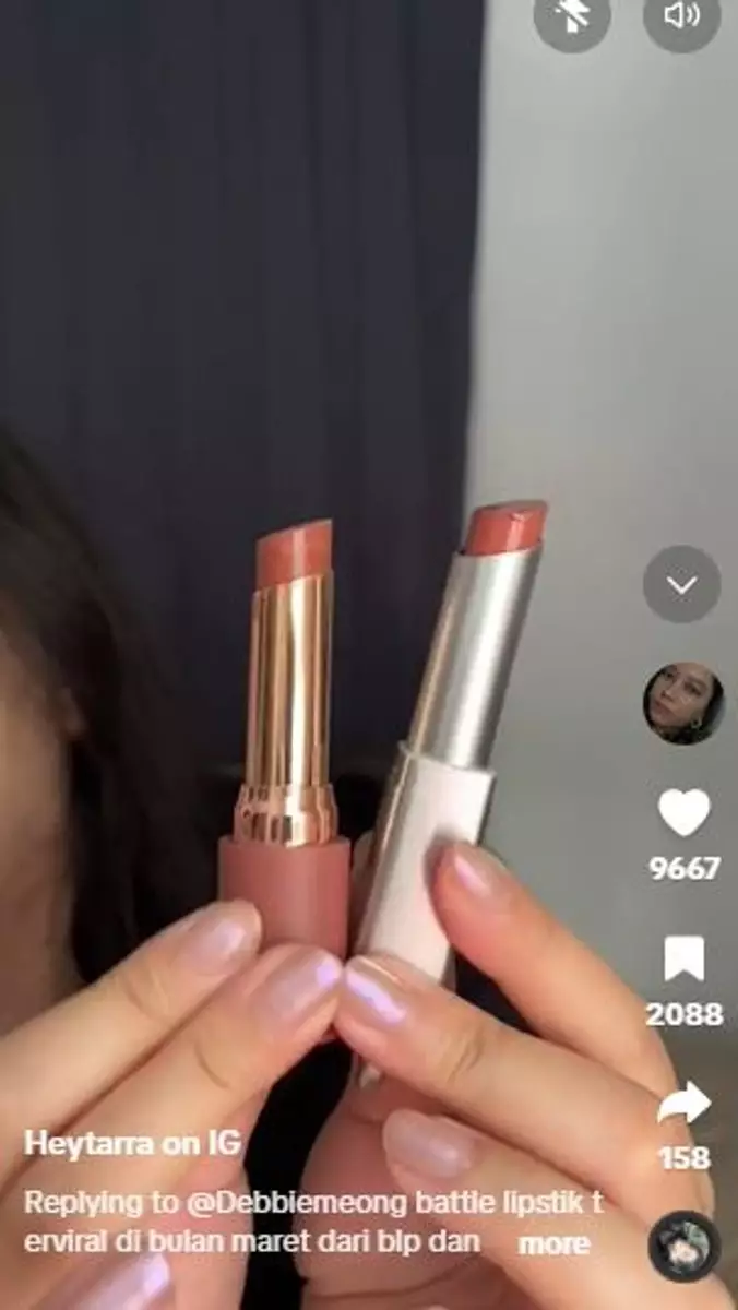 Battle review glossy lipstik BLP Beauty dan Mad For Makeup TikTok