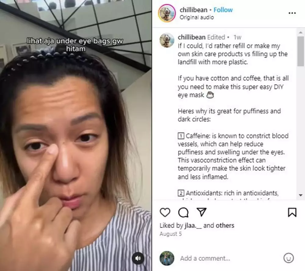 Trik atasi puffy eyes cuma pakai seduhan bubuk minuman Instagram Trik atasi puffy eyes cuma pakai seduhan bubuk minuman Instagram