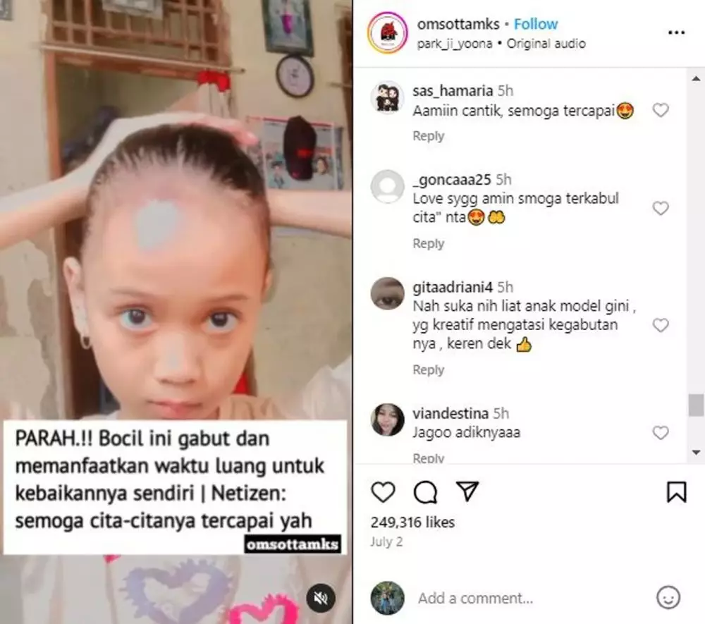 Bocah perempuan bikin tutorial sanggul pramugari rapi tanpa hair spray Instagram Bocah perempuan bikin tutorial sanggul pramugari rapi tanpa hair spray Instagram