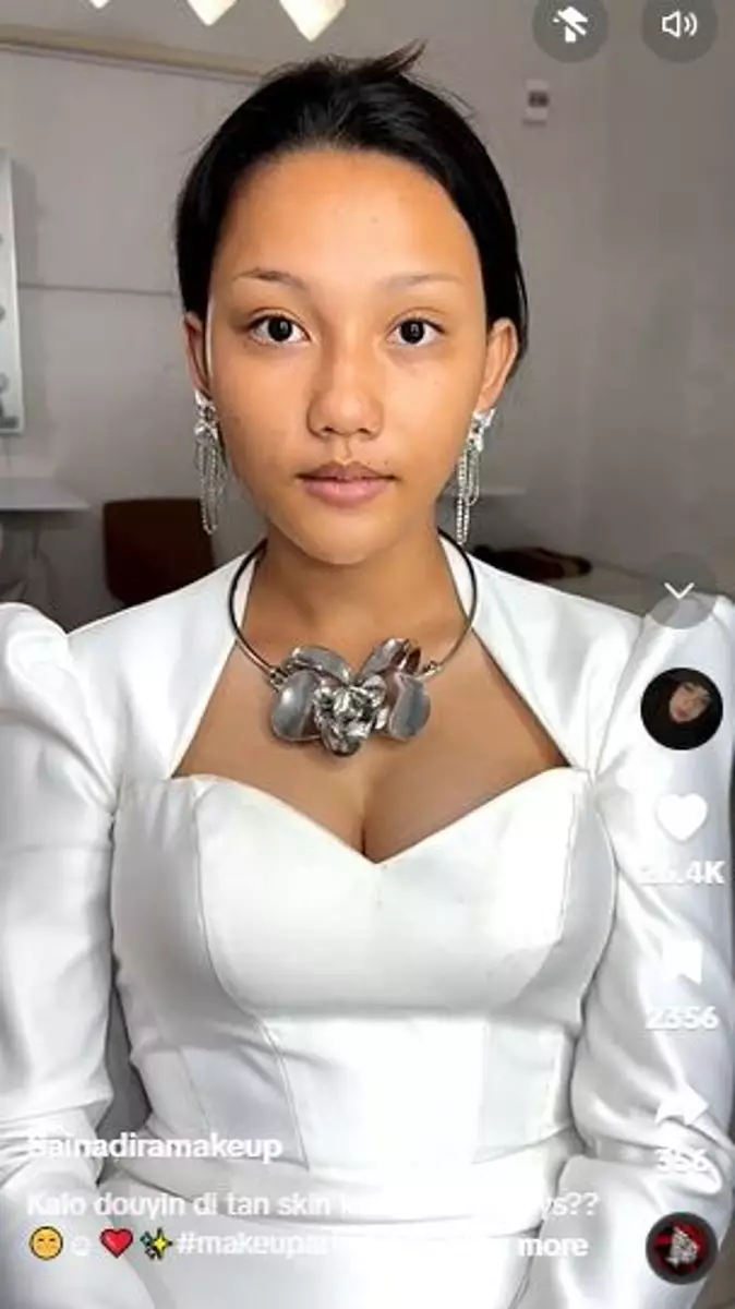 Transformasi makeup cewek kulit tan skin dirias ala Douyin TikTok Transformasi makeup cewek kulit tan skin dirias ala Douyin TikTok