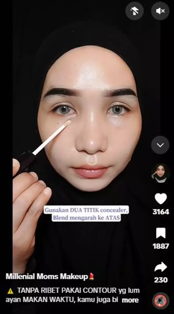 Cara bikin wajah tampak lebih muda dan kencang tanpa kontur TikTok