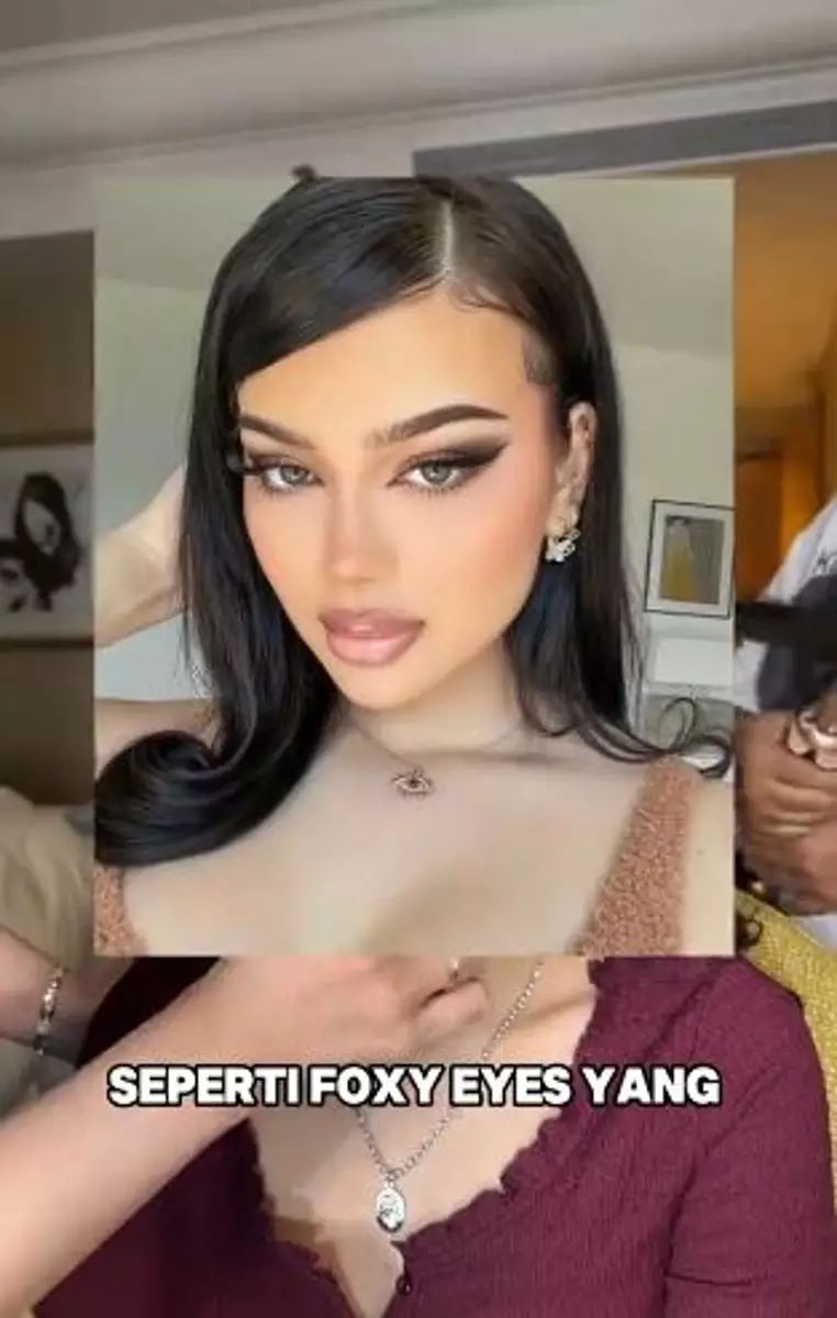 transformasi makeup cewek request aneh bikin mata jadi sipit TikTok