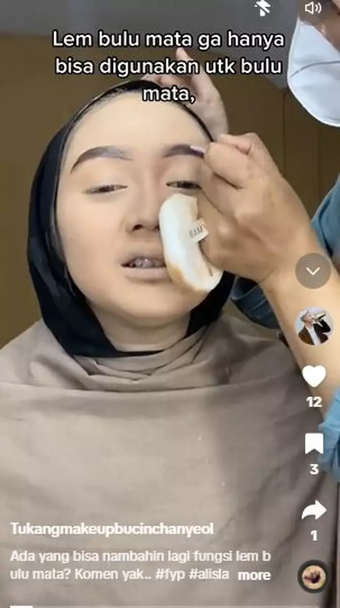 Fungsi lain lem bulu mata untuk mempermudah proses makeup Berbagai sumber