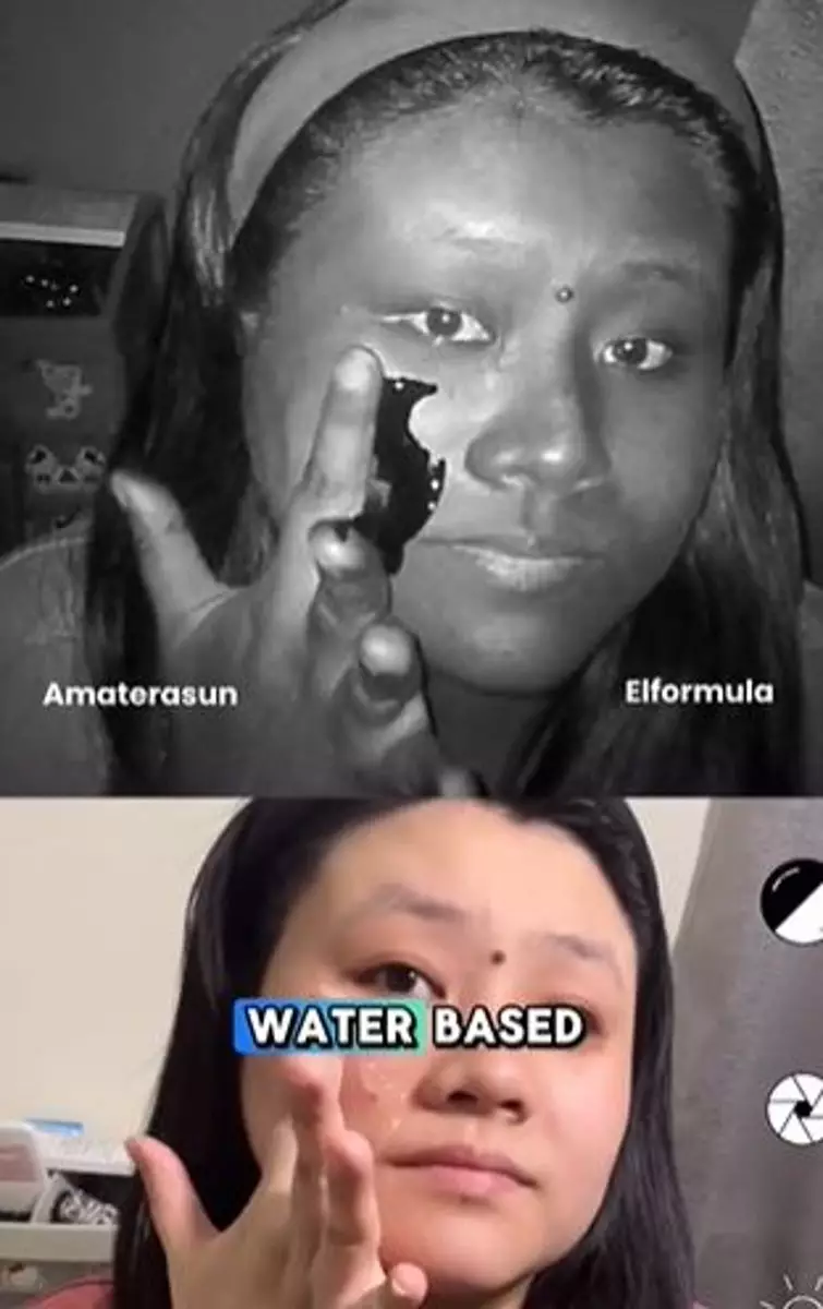 Battle review sunscreen transparan Amaterasun & Elformula TikTok