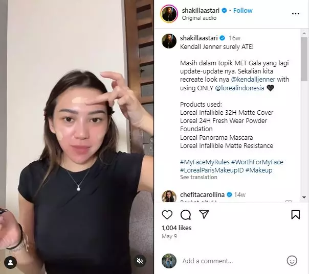 Tutorial makeup Shakilla Astari recreate look Kendall Jenner Berbagai sumber Tutorial makeup Shakilla Astari recreate look Kendall Jenner Berbagai sumber