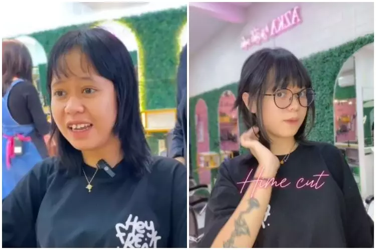 Perubahan rambut cewek usai repair gagal potong hime cut bak beda orang TikTok Perubahan rambut cewek usai repair gagal potong hime cut bak beda orang TikTok