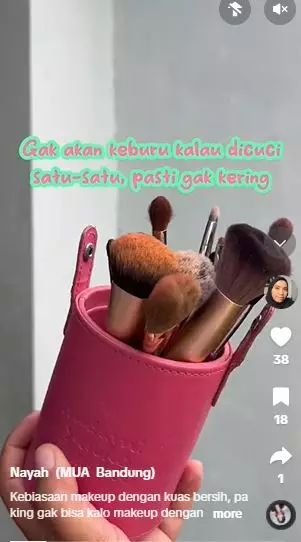Review Teratu Brush Cleaner bersihkan kuas makeup tanpa dicuci sabun TikTok Review Teratu Brush Cleaner bersihkan kuas makeup tanpa dicuci sabun TikTok