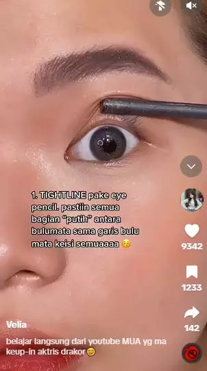 Trik bikin eyeliner ala idol K-Pop yang bikin tampilan mata lebih bulat TikTok Trik bikin eyeliner ala idol K-Pop yang bikin tampilan mata lebih bulat TikTok