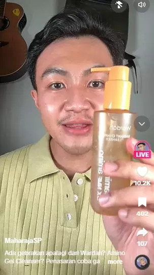 Review Wardah Radiant Gel Cleanser diklaim bikin wajah cerah tanpa iritasi TikTok