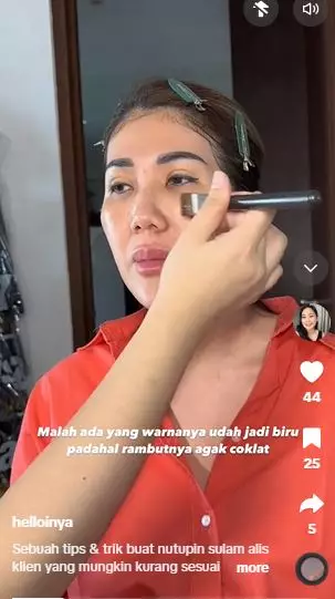 Samarkan sulam alis yang terlalu tajam agar riasan seimbang TikTok