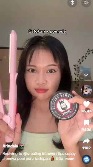 Bikin poni tetap stay seharian tanpa geser cuma perlu 2 langkah TikTok Bikin poni tetap stay seharian tanpa geser cuma perlu 2 langkah TikTok