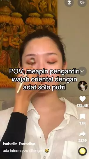 Transformasi makeup cewek wajah oriental dirias adat Solo putri TikTok Transformasi makeup cewek wajah oriental dirias adat Solo putri TikTok