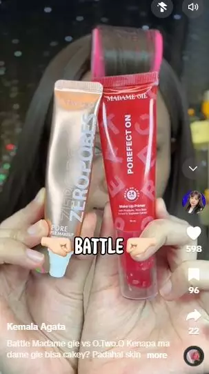 Battle review primer O.TWO.O & Madame Gie diklaim beri efek blurry TikTok Battle review primer O.TWO.O & Madame Gie diklaim beri efek blurry TikTok