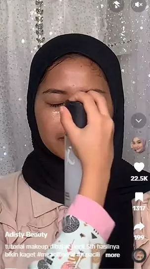 Cewek dirias bocil usia 5 tahun dengan makeup fresh minimalist TikTok