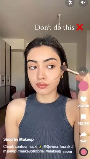 Trik aplikasikan kontur untuk beri efek face lifting natural TikTok