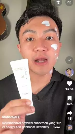 Review Y.O.U Sunbrella Physical Sunscreen diklaim beri efek tone up TikTok
