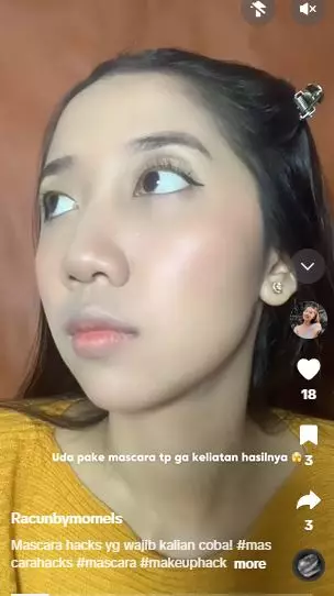 Trik pakai maskara agar bulu mata lebih panjang andalkan 2 produk complexion TikTok