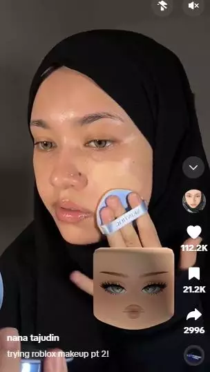 Tutorial tren Roblox Makeup bikin wajah tampak glamor dan seksi TikTok
