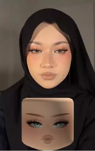 Tutorial tren Roblox Makeup bikin wajah tampak glamor dan seksi TikTok