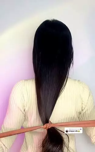 Trik styling rambut panjang jadi pendek cuma andalkan 1 alat TikTok Trik styling rambut panjang jadi pendek cuma andalkan 1 alat TikTok