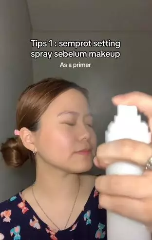 Mengenal sandwich technique setting spray TikTok