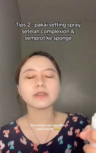 Mengenal sandwich technique setting spray TikTok