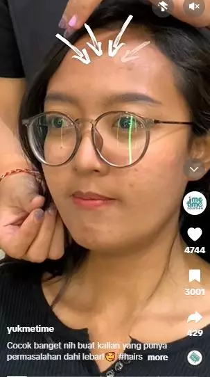 Perubahan cewek dahi jenong usai di-styling auto bak beda orang TikTok Perubahan cewek dahi jenong usai di-styling auto bak beda orang TikTok