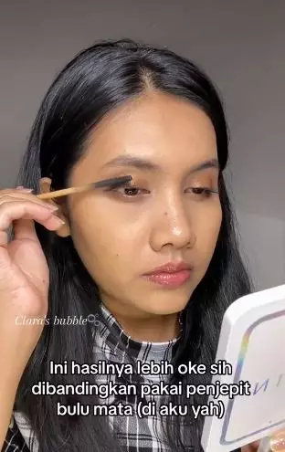 Trik bikin bulu mata lentik tahan lama cuma andalkan 1 alat makan TikTok