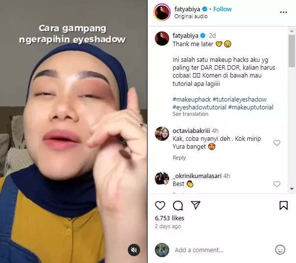 Trik rapikan eyeshadow berantakan cuma pakai alat sederhana Instagram