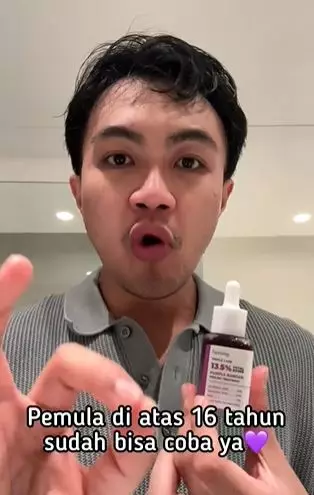 Review Facetology Purple Ranger Peeling diklaim aman untuk usia 16 tahun TikTok