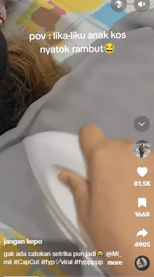 Anak kos ngide catok rambut pakai setrika hasilnya bikin melongo TikTok
