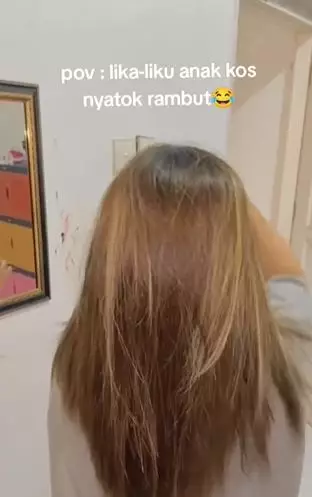 Anak kos ngide catok rambut pakai setrika hasilnya bikin melongo TikTok