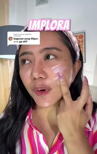 Review Implora Perfect Shield Gel Sunscreen diklaim super ringan TikTok