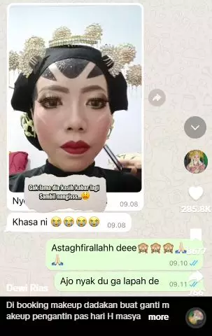 Efek pakai MUA pilihan mertua hasilnya zonk pengantin rias ulang TikTok