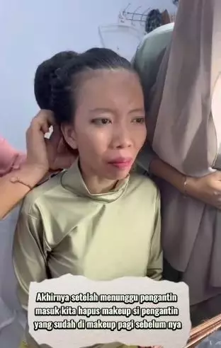Efek pakai MUA pilihan mertua hasilnya zonk pengantin rias ulang TikTok