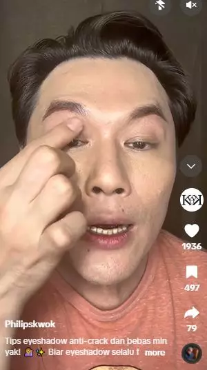 Trik bikin penggunaan eyeshadow anti-crack dan bebas minyak sepanjang hari TikTok