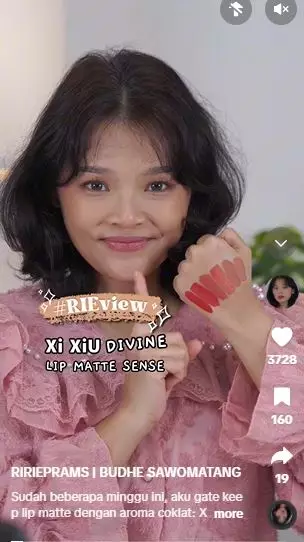 Review Xi Xiu Divine Lip Matte punya aroma cokelat diklaim transferproof TikTok Review Xi Xiu Divine Lip Matte punya aroma cokelat diklaim transferproof TikTok